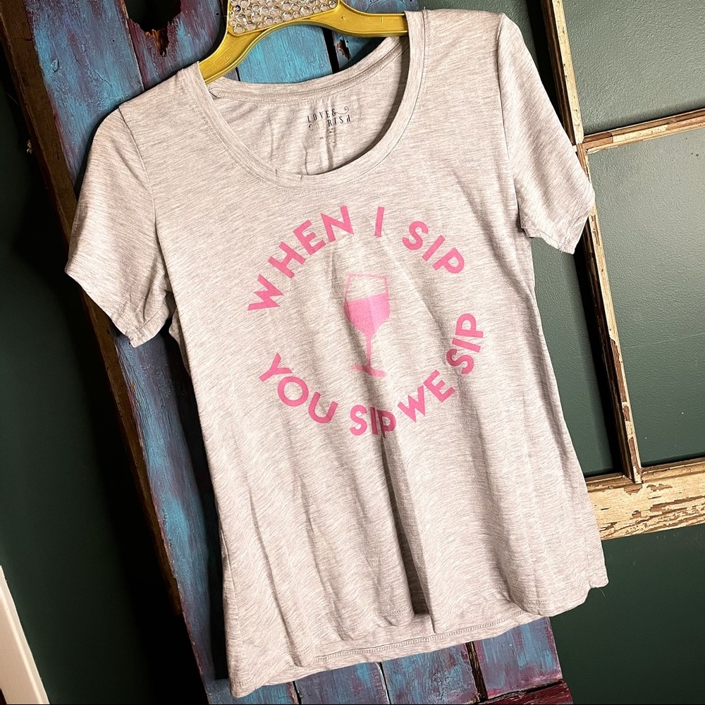 LOVE & CHERISH scoop neck tee!